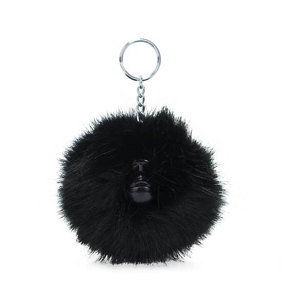 Kipling Pompom Monkey Keychain Accessoires Zwart | België 1259DF